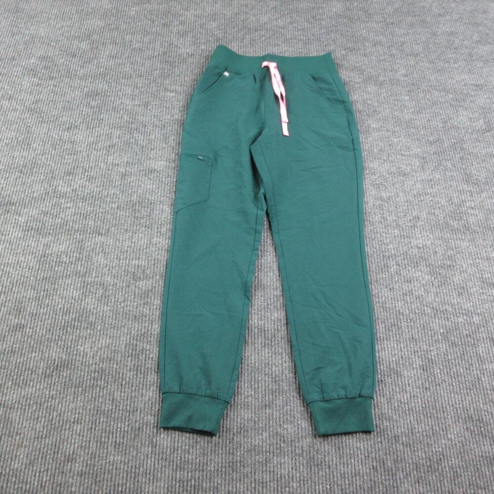 FIGS Pants Womens XSR Green Zamora High Waisted Jogger Scrub Pant 24x28.5
